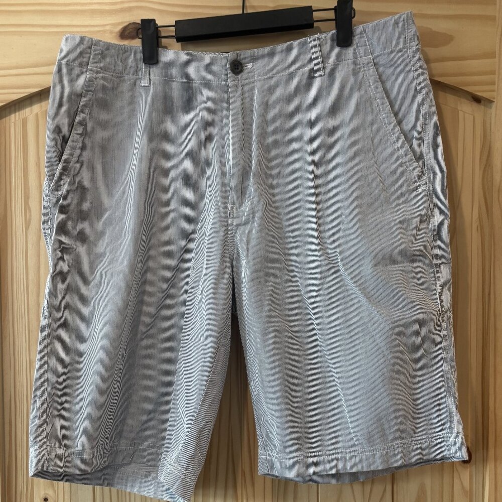 Calvin Klein Shorts Size 36 Gray/White Stripes